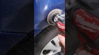 Milwaukee mini polisher is also a good grinder. #tools #cars #shorts #satisfying