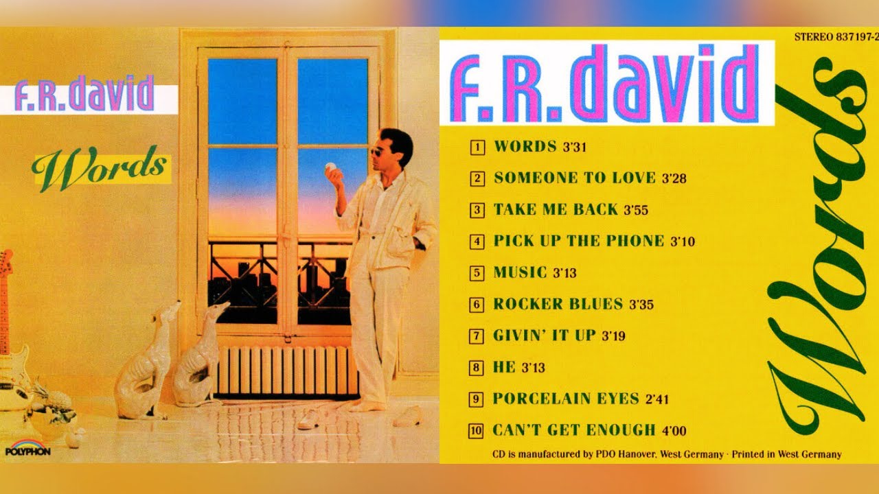 F. R. David - Words [full album songs] - YouTube