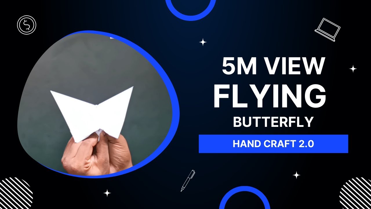 How to make Origami paper butterflies | Easy craft | Hand crafts 2.0 