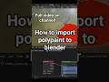Import polypaint to blender #tutorial #blender #3dmodeling