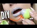 DIY EOS GLITTER LIPSTICK! Viral Beauty Hack TESTED! | Does it WORK?!