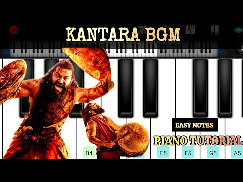 Kantara Bhoota Kola BGM Piano | Rishabshetty | Daiva Dance Piano |Mobile Piano Cover |