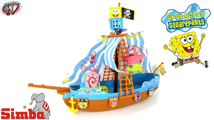 SPONGEBOB SQUAREPANTS Pirate Ship Playset Toy Review Family Unboxing Video