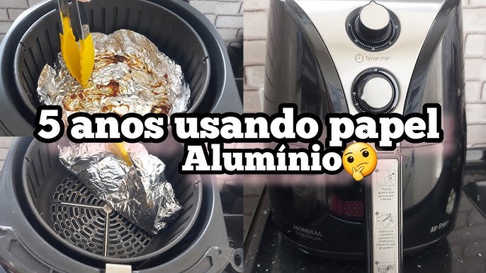 Puedes poner papel de aluminio en la freidora de aire?