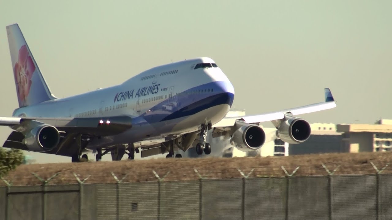 approaches in language teaching China Airlines Boeing 747 Landing at Los Angeles Airport (full HD)