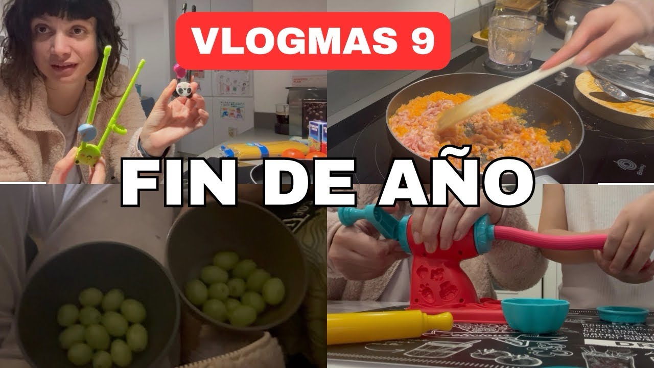 🎄Vlogmas 9: Fin de año casero🏡, receta boloñesa🍝y caos 🧑‍🧑‍🧒‍🧒