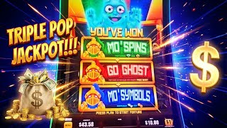WOW, TRIPLE POPPED JACKPOTS on Spooky Link! #slot #casino #jackpot #slotmachine #spookylink