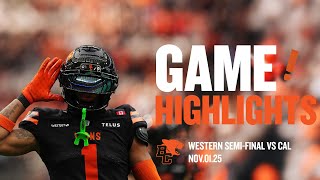 CFL WESTERN SEMI-FINAL GAME HIGHLIGHTS | Calgary Stampeders at BC Lions | November 1, 2025