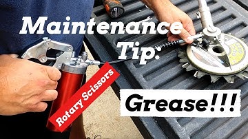 Primary Maintenance on Rotary Scissors: GREASE!!!
