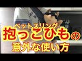 ドッグスリング［抱っこひも］の意外な使い方　黒い監督の監視付き！