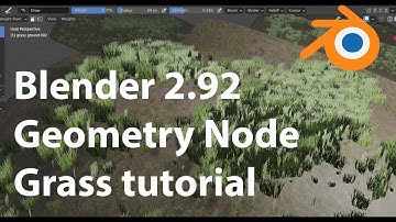 Blender 2.92 | Geometry Nodes how to make grass