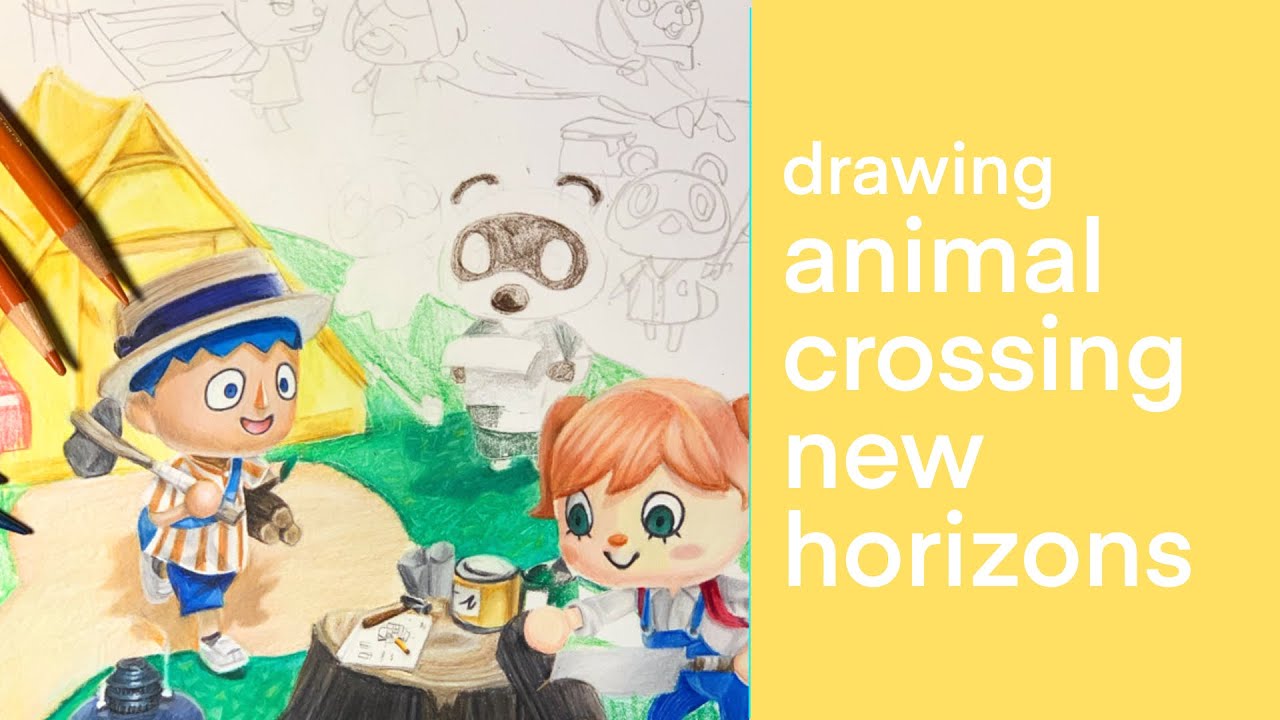 Drawing Animal Crossing: New Horizons (WIP)