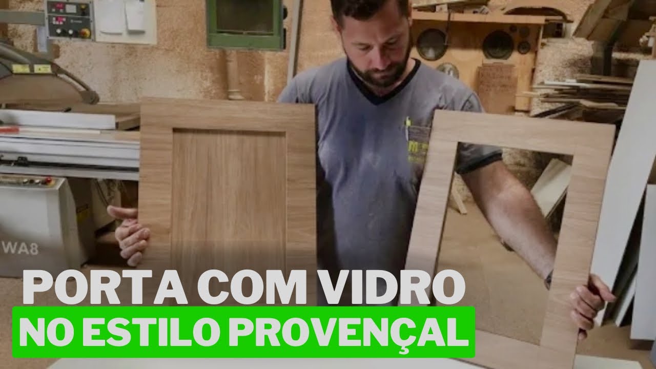 APRENDA A FAZER PORTA COM VIDRO NO ESTILO PROVENÇAL SIMPLES E FACIL COM O HERCULES