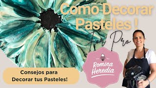 😉💐Aprende decorar PASTEL con técnica palette y BUTTERCREAM. 🎂💕