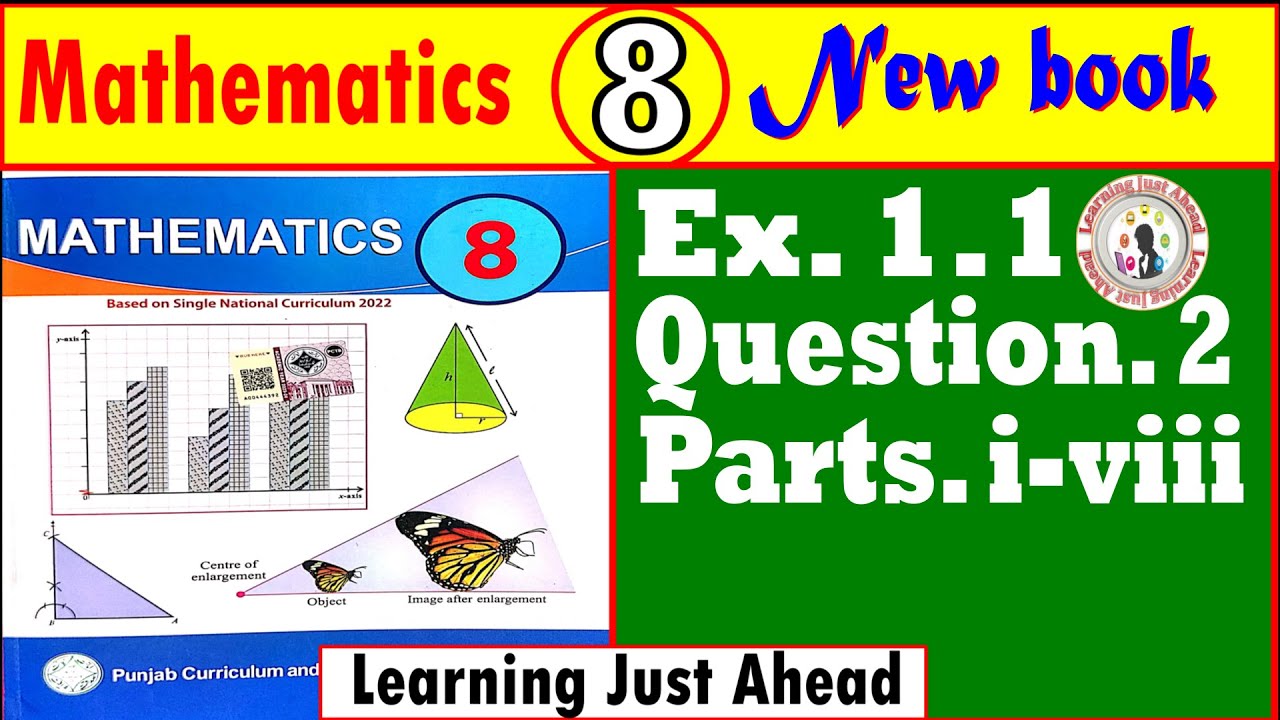 Class 8th Math New book Ex. No1.1 Q.2 Parts iviii YouTube
