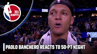 'I'm tired as hell!' 😅 - Paolo Banchero reacts to his 50-PT career-high night | NBA on ESPN
