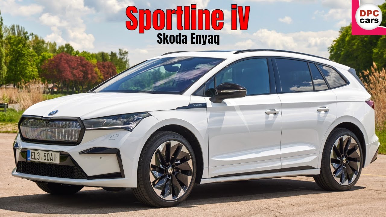 Skoda Enyaq Sportline iV in Moon White 