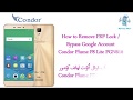 Condor Plume P8 Lite PGN610 FRP Lock Remove / Bypass google account  تخطي حساب قوقل أكونت