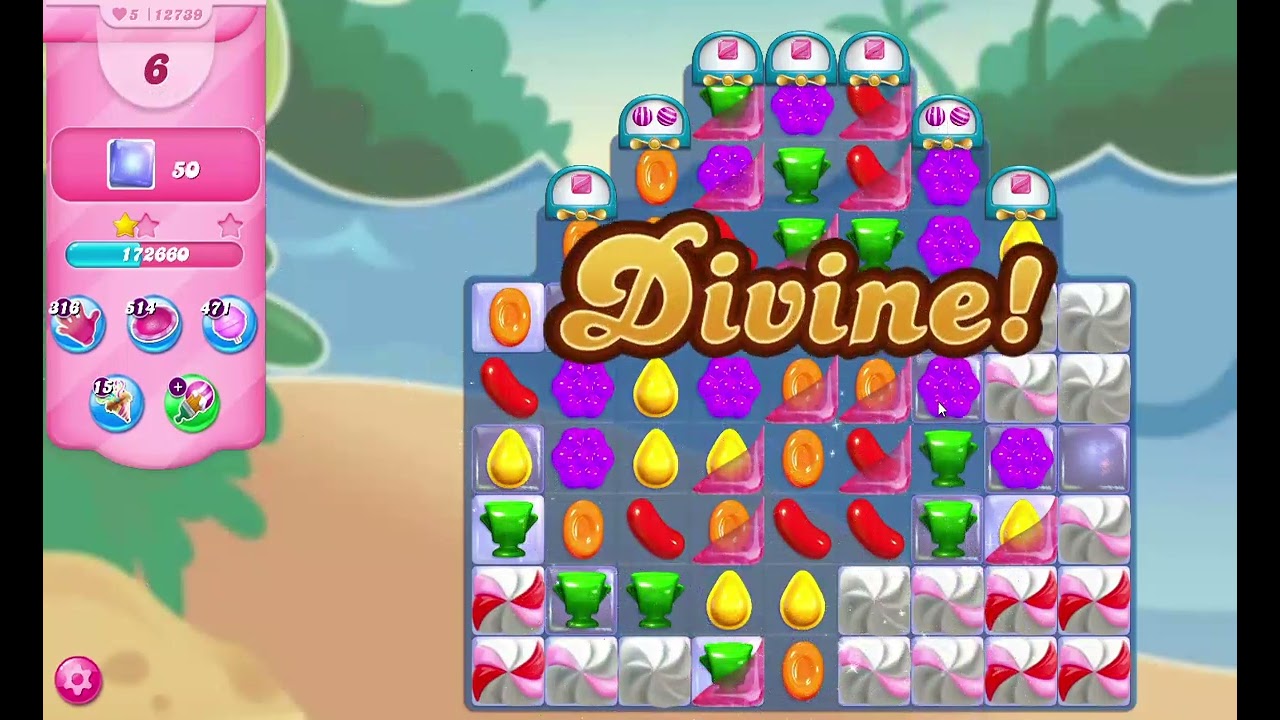 Candy Crush Saga Level 12739 - YouTube.