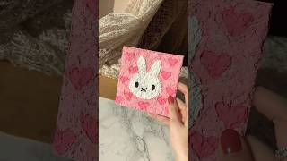 Miffy textured painting💗 #texturedart #texturedpainting #miffy #cute #ideas