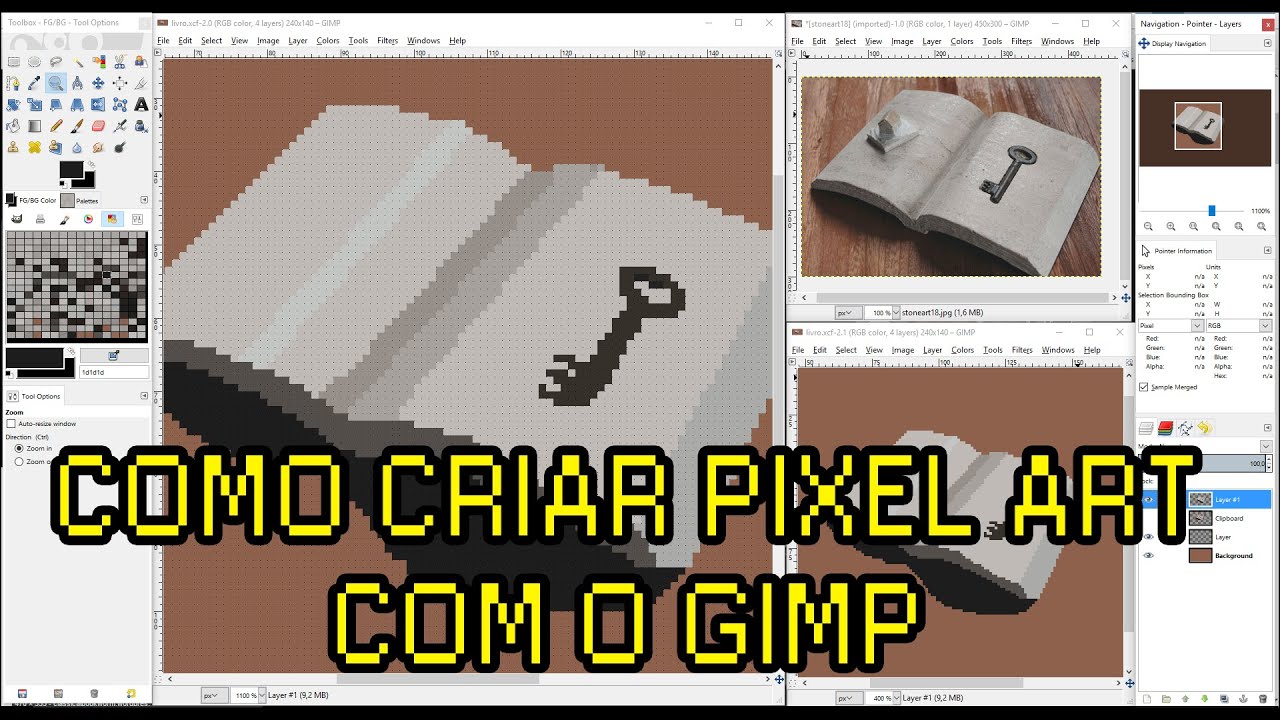 🇧🇷 Arte para Jogos: Como usar o GIMP para Pixel Art