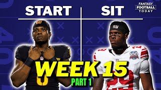 Week 15 Starts & Sits Part 1: WINNING Lineup Tips & Players to AVOID | 2024 Fantasy Football Advice