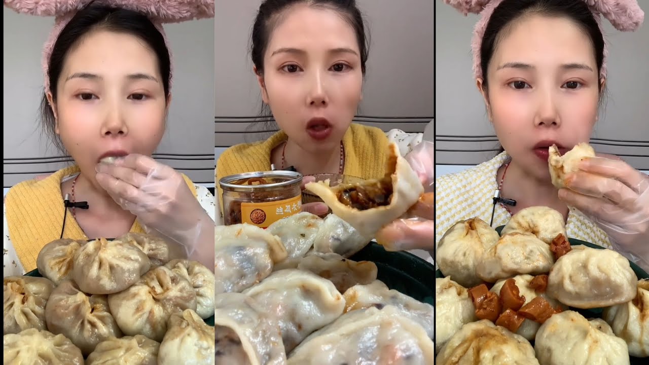 Steamed Dumplings Mukbang | Juicy Dumpling Bites & Soft Chewy ASMR Eating Show