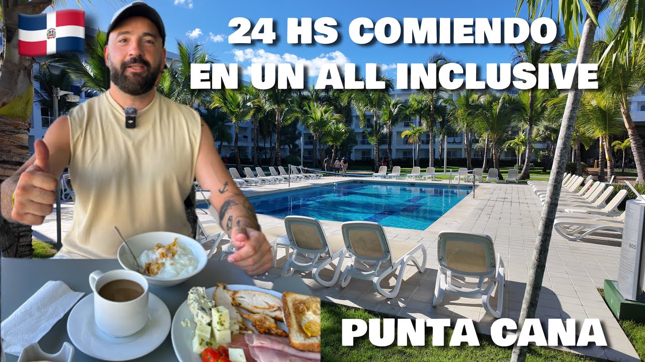 No puedo creer todo lo que comi en un hotel all inclusive de Punta Cana 🇩🇴🍴hotel Riu 