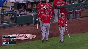 LAA@SEA: Cron opens the scoring with an RBI single