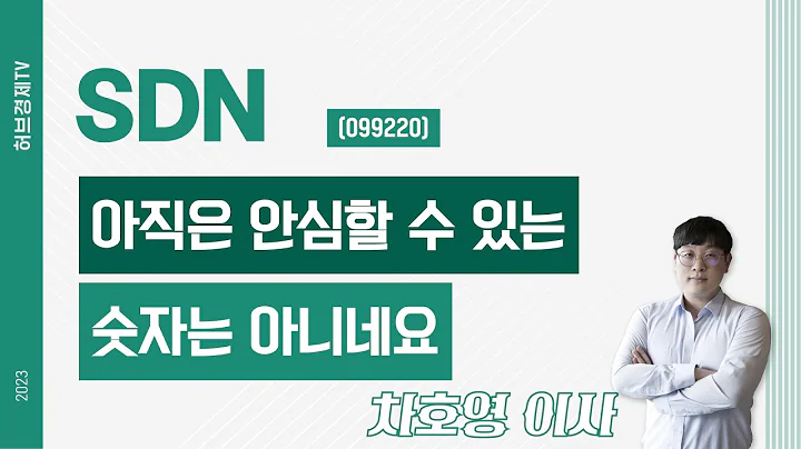 SDN (099220) - 아직은 안심할 수 있는 숫자는 아니네요