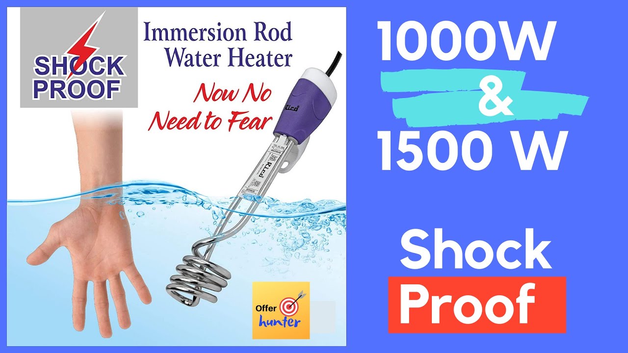 Best Immersion Rod Water Heater in India ⚡ 1000 W u0026 1500 W [2022] - YouTube