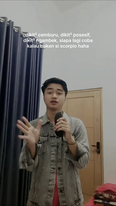 dikit-dikit cemburu...siapa lagi kalo bukan scorpio