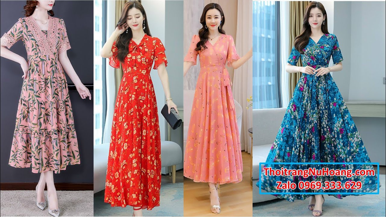 99 mẫu váy đầm maxi đẹp 2023 thời trang (Style Hàn Quốc)