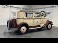 1931 RENAULT MODEL MONO 6 SALOON TYPE RY2 | Mathewsons Classic Cars | Auction: 24, 25 & 26 June 2026