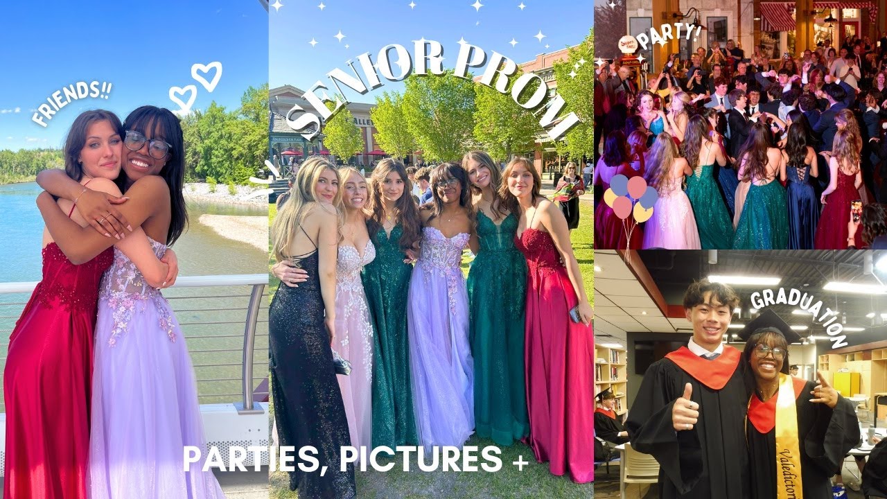 SENIOR PROM VLOG PT.2 | GRWM, banquet, party + - YouTube