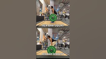Trap Bar Squats vs Trap Bar Deadlift correct form posture | Hex Bar Workout