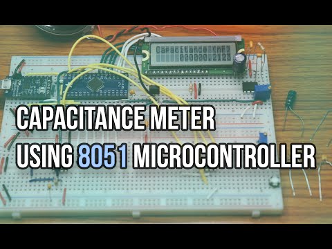 Capacitance Meter using 8051 microcontroller.