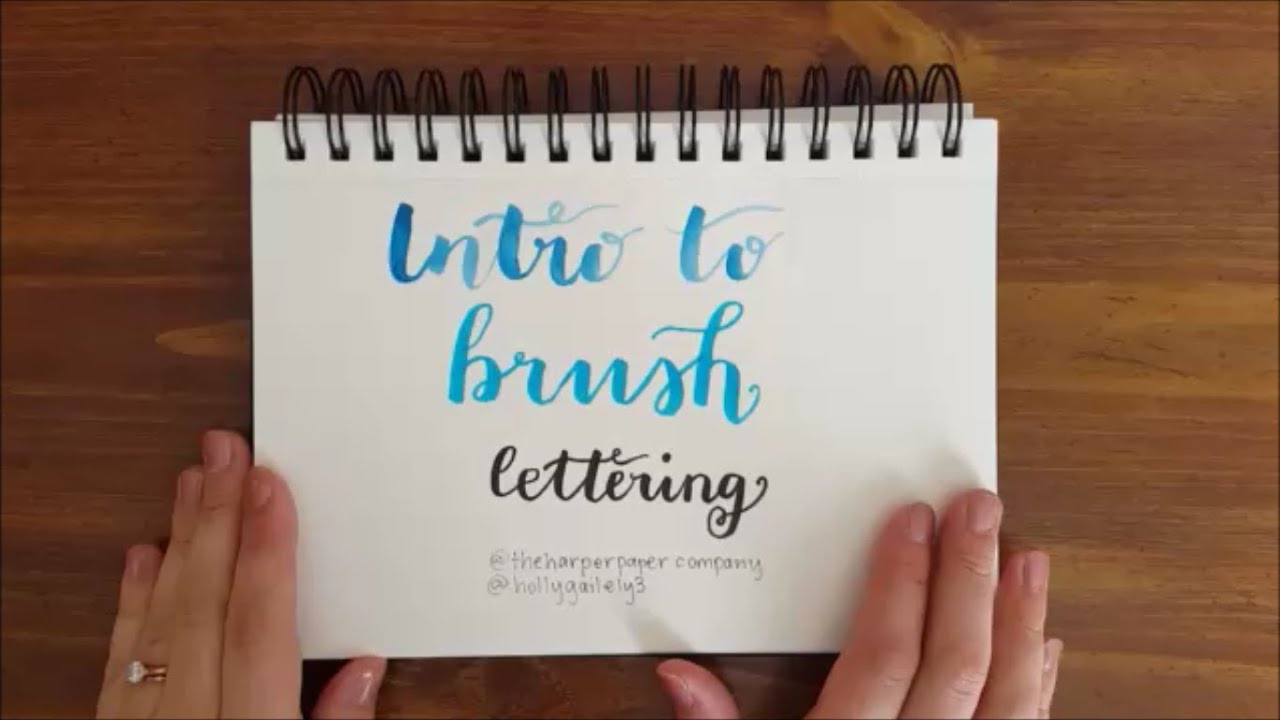 Intro to Brush Lettering YouTube