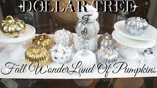 DIY DOLLAR TREE FALL GLAM PUMPKIN WONDERLAND DECOR 💎 DIY GLAM HOME DECOR 💎 FALL DECOR 2017 💎 Guide