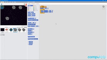 Asteroid Belt: Player Controls and Asteroid Movement | 03 of 04 | Scratch Tutorial | CompuKids