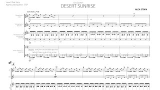 [Score] Alex Stopa - Three Scenes from the Desert (2018) suite for percussion ensemble