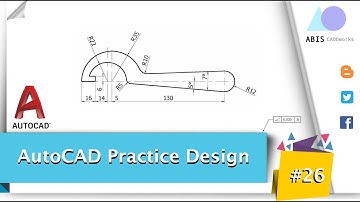 AutoCAD Practice Design #26 | ABIS CADDworks