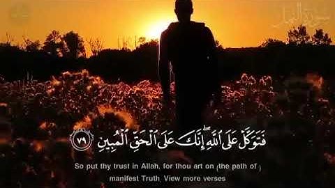 فتوكل على الله إنك على الحق المبين،، قرآن كريم مترجم