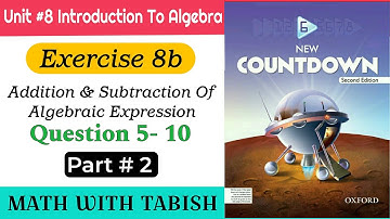 countdown math class 6 exercise 8b question 5 to question 10  | ex 8b q5 to q10 class 6 math