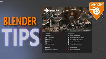 #BlenderTips Remove Splash Screen