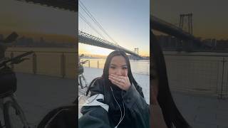 Knocking off my bucket list item: Sunsets at Domino Park! #nycvlog #solotravel #dayinmylife