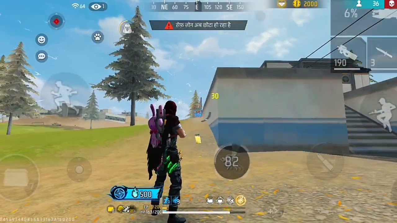 Free fire 35☠️ kill in Bermuda Freefire 🔥 game play 