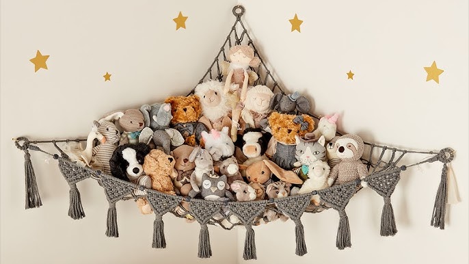 How to hang stuffed animal net 