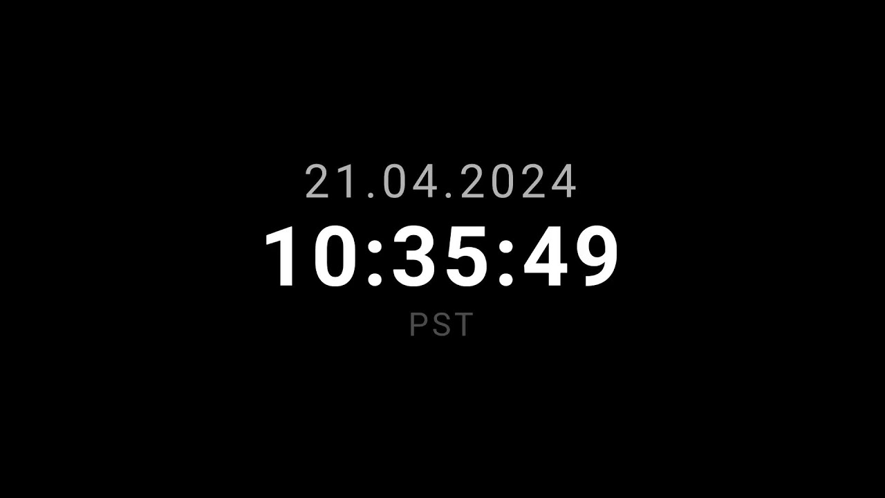 LIVE Clock Uhr PST YouTube live-clock-uhr-pst-youtube
