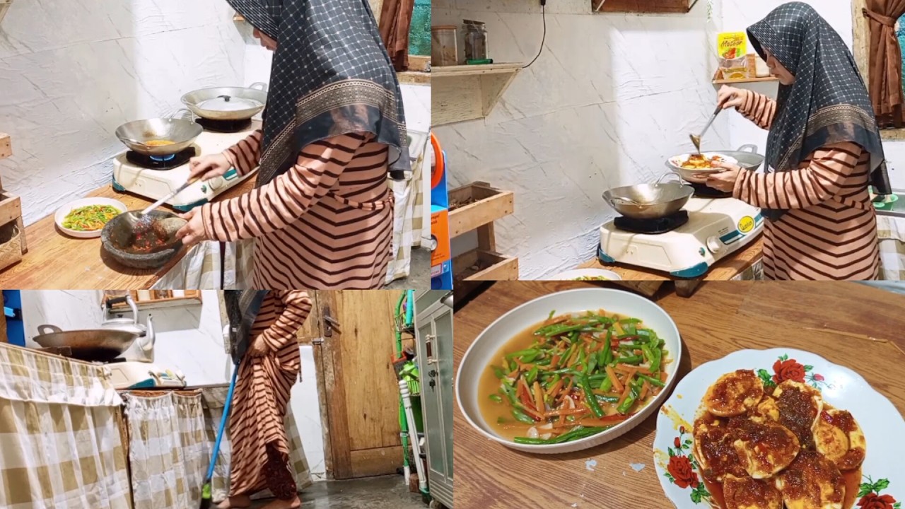 Занятия домохозяек... уборка кухни. Приготовление двух простых блюд.